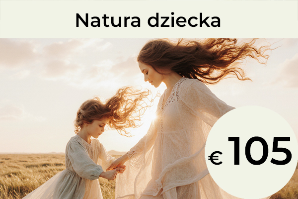 Natura dziecka: Ta interpretacja daty urodzenia Twojego dziecka, oparta na systemach astrologicznych i numerologicznych, ujawnia jakości, talenty oraz wyjątkowe cechy, które niesie jego dusza. Zobaczysz swoje dziecko w nowym świetle i zrozumiesz, dlaczego zachowuje się w określony sposób. Dowiesz się także, w czym różni się od Ciebie — oraz czy potrzebuje szczególnego podejścia lub formy wsparcia.  Odkryjesz, jak najlepiej wspierać swoje dziecko: co pielęgnować, wzmacniać i zachęcać do rozwoju. Dopóki Twoje dziecko nie osiągnie dorosłości, to Ty jesteś jego fundamentem i oparciem. To dzięki Tobie buduje swoją wewnętrzną siłę i poczucie własnej wartości.  / 105 €